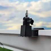 RibRave Universal Solar Panel Gutter Mount for Ring, Arlo, Eufy, Wyze, Reolink Solar Panels and More Black