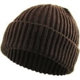 thumbnail image 1 of Ribbed Beanie Thick Cuffed Ski Hat Skully Winter Ski Cap, 1 of 5