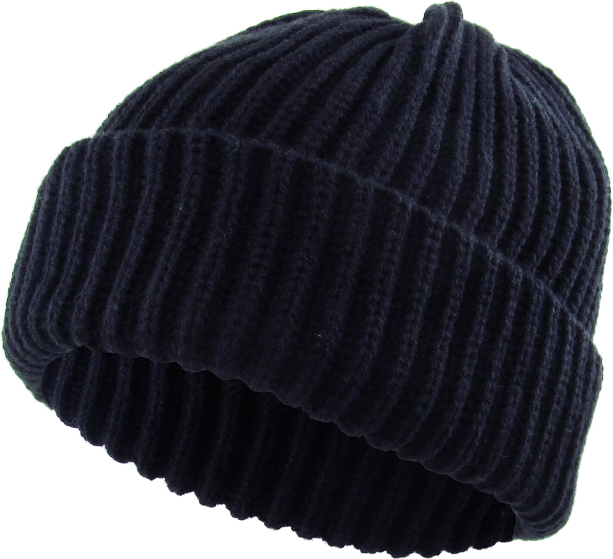 Ribbed Beanie Thick Cuffed Ski Hat Skully Winter Ski Cap - Walmart.com