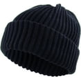 thumbnail image 1 of Ribbed Beanie Thick Cuffed Ski Hat Skully Winter Ski Cap, 1 of 5