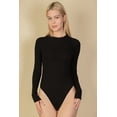 thumbnail image 1 of Ribbed Bodysuit with Long Sleeves and Round Neck, 1 of 9