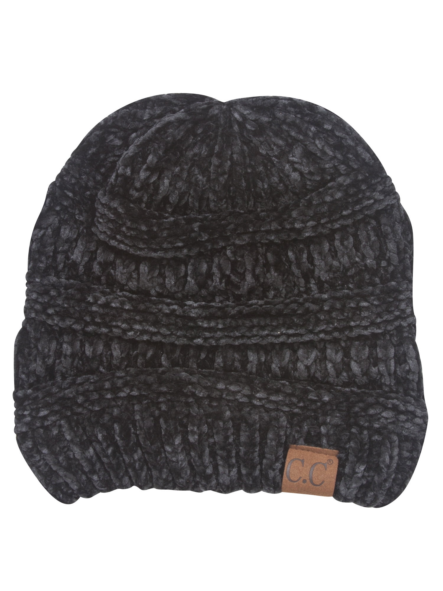 154. Black Chenille Hat NWT Black Chenille Trucker Hat | Von Dutch main image 3