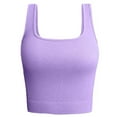 thumbnail image 1 of Ribbed Crop Tanks Top for Women Breathable Sleeveless Vest with Trendy Square Neck Design for Eye Catching Styling, 1 of 9