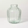 thumbnail image 1 of Ribbed Glass Decorative Flower Vase, 1 of 4
