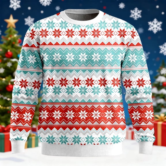 Ribbed Knit Crewneck Long Sleeve Casual Pullover Sweater Soft Comfortable Winter Warm Top For Holiday Season And Daily Wear