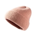 thumbnail image 1 of Ribbed Knitted Caps for Men Fleece Lined Beanies Warm Winter Slouchy Beanie Hats Ski Hat Pink, 1 of 2