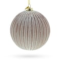 thumbnail image 1 of Ribbed Matte Glass Ball Glass Christmas Ornament, 1 of 3