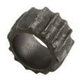 thumbnail image 1 of Ribbed Napkin Rings, Graphite - Set of 4, 1 of 1