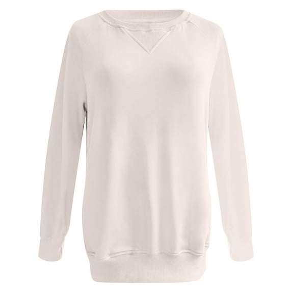Ribbed Pocket Pullover Sweatshirt For Women Loose Fit Long Sleeve Top Autumn Winter Comfortable Casual Wear