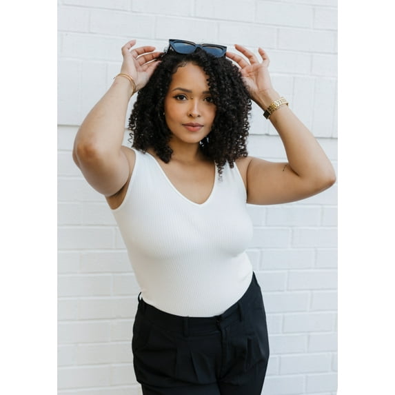 Ribbed Reversible Tank - Curvy Fit