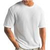 Ribbed Short Sleeve Shirts for Men Crewneck Basic T Shirt Casual Base Layer Tees Solid Business Workout T-Shirt Beach Vocation Blouses Spring Summer Outfits 2026 White S