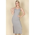 thumbnail image 1 of Ribbed Side Slit Long Cami Dress, 1 of 2