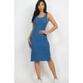 thumbnail image 1 of Ribbed Side Slit Tank Midi Dress, 1 of 2