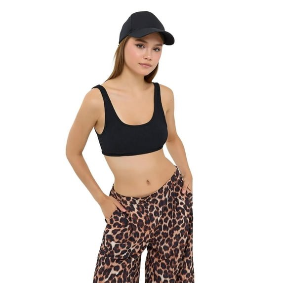 Ribbed Sleeveless Crop Top