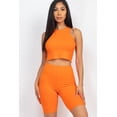 thumbnail image 1 of Ribbed Tank Top and Biker Shorts Set, 1 of 9
