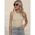 thumbnail image 1 of Ribbed Tank Tops for Women, Slim Knit Basic Summer Tops for Women Going Out Tops, 1 of 5