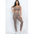 thumbnail image 1 of Ribbed Two-Piece Crop Top and Leggings Ensemble, 1 of 11