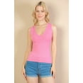 thumbnail image 1 of Ribbed V-neck Sleeveless Top, 1 of 2