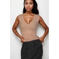 thumbnail image 1 of Ribbed V-neck Sleeveless Top, 1 of 2