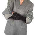 thumbnail image 1 of Ribbed Velvet Chocolate Arm Sleeves, 1 of 6