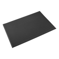 Ribbed Vinyl Anti-Fatigue Mat, 24 X 36, Black | Bundle of 2 Each