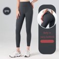 thumbnail image 1 of Ribbed Yoga Pants High Waisted Gym Leggings, Gun Gray - XXL, 1 of 2