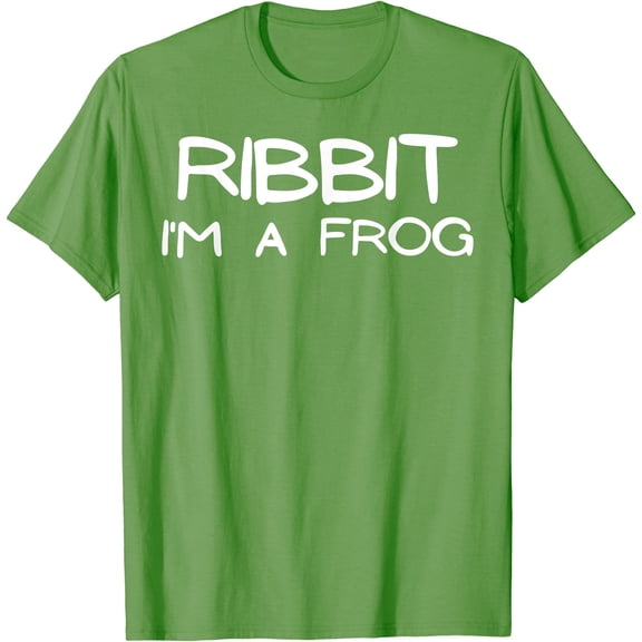 Ribbit I'm A Frog Funny Lazy Human Costume T-Shirt, Unisex T-Shirt
