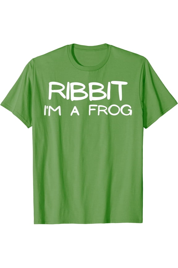 Ribbit I'm A Frog Funny Lazy Human Costume T-Shirt, Unisex T-Shirt
