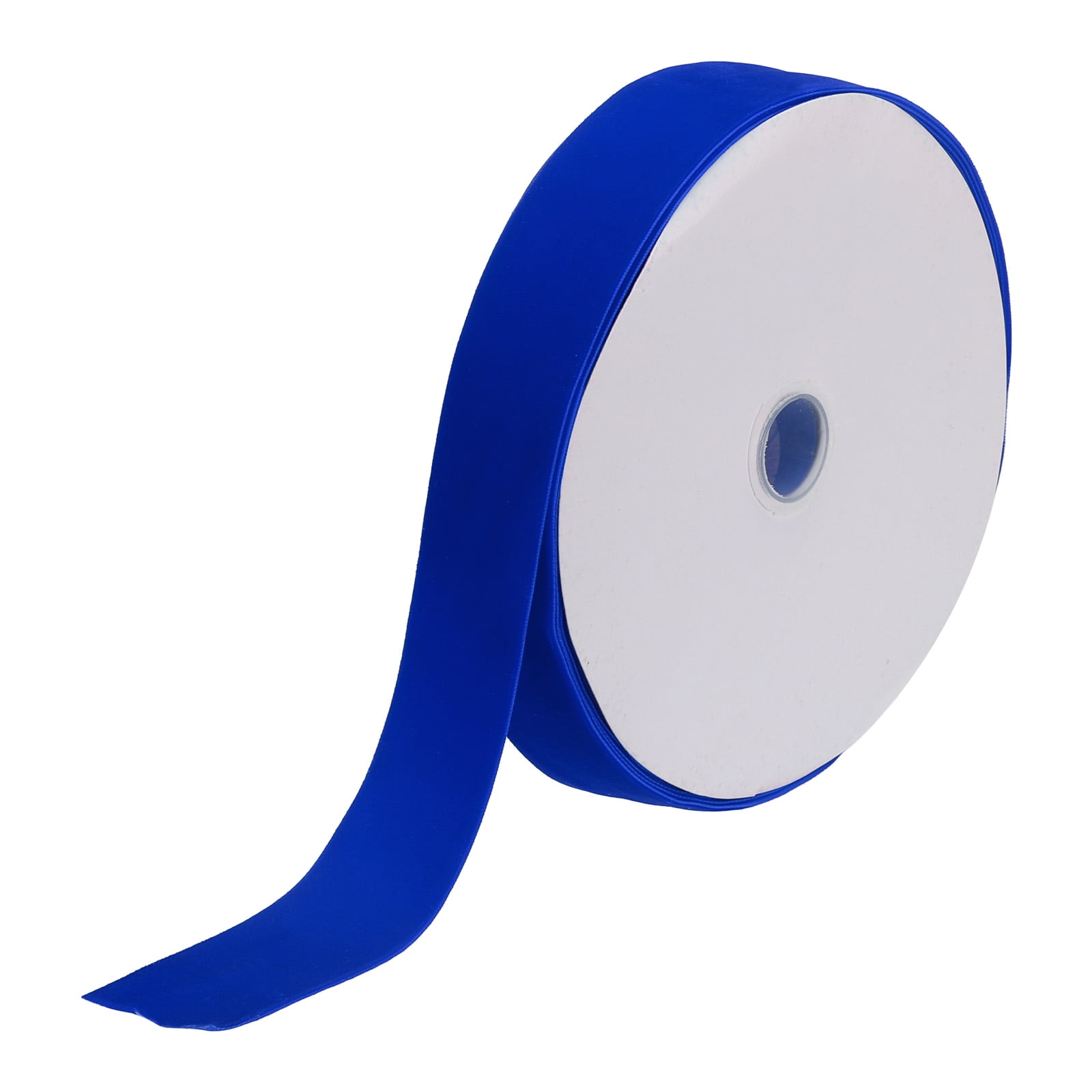 Uxcell Velvet Ribbon Single Face Spool Silky Velvet Fabric for DIY Crafts Gift Wrapping 1 1/2" x 10 Yard Bright Blue