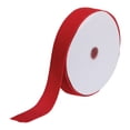 thumbnail image 1 of Uxcell Velvet Ribbon Single Face Spool Silky Velvet Fabric for DIY Crafts Gift Wrapping 1 1/2" x 10 Yard Bright Red, 1 of 6