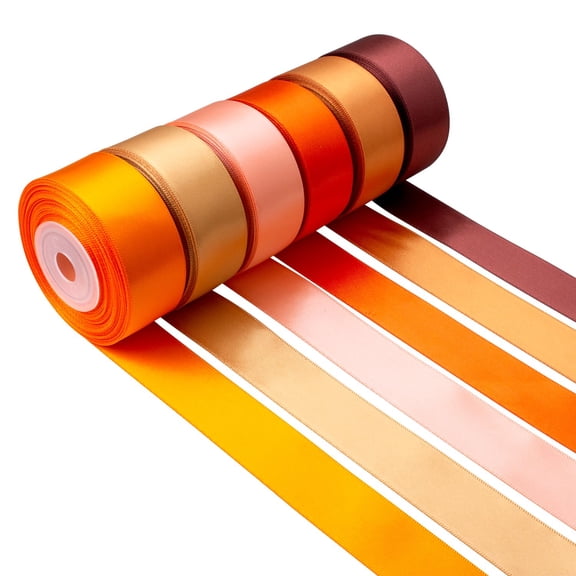 Ribbon 1 Inch Wide Ribbon Satin Ribbon Assorted Solid Color Double Faced Satin Ribbon for Fall Wedding Flower Bouquet Wrapping Gift Wrapping Hair Bows Crafts