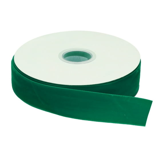 Uxcell Velvet Ribbon 1" x 10 Yard Single Face Spool Silky for DIY Crafts Gift Wrapping Bow Decoration Dark Green