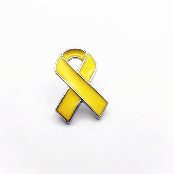 Ribbon Awareness Pin Official Health Education Badge (Gold Plated Campaign Lapel Pin) Star Brooch Bouquet Brooch Brooches Jewelry for Women Hat for Craft Cardigan Clasp Closure Elephant Brooch Flat