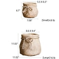 thumbnail image 1 of Ribbon Bag Style Concrete Garden Pot, 1 of 12