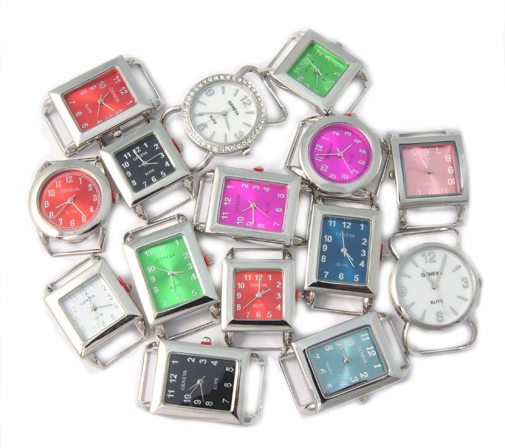 Ribbon Bar Watch Faces for Beading, 10 PCs Assorted - Walmart.com
