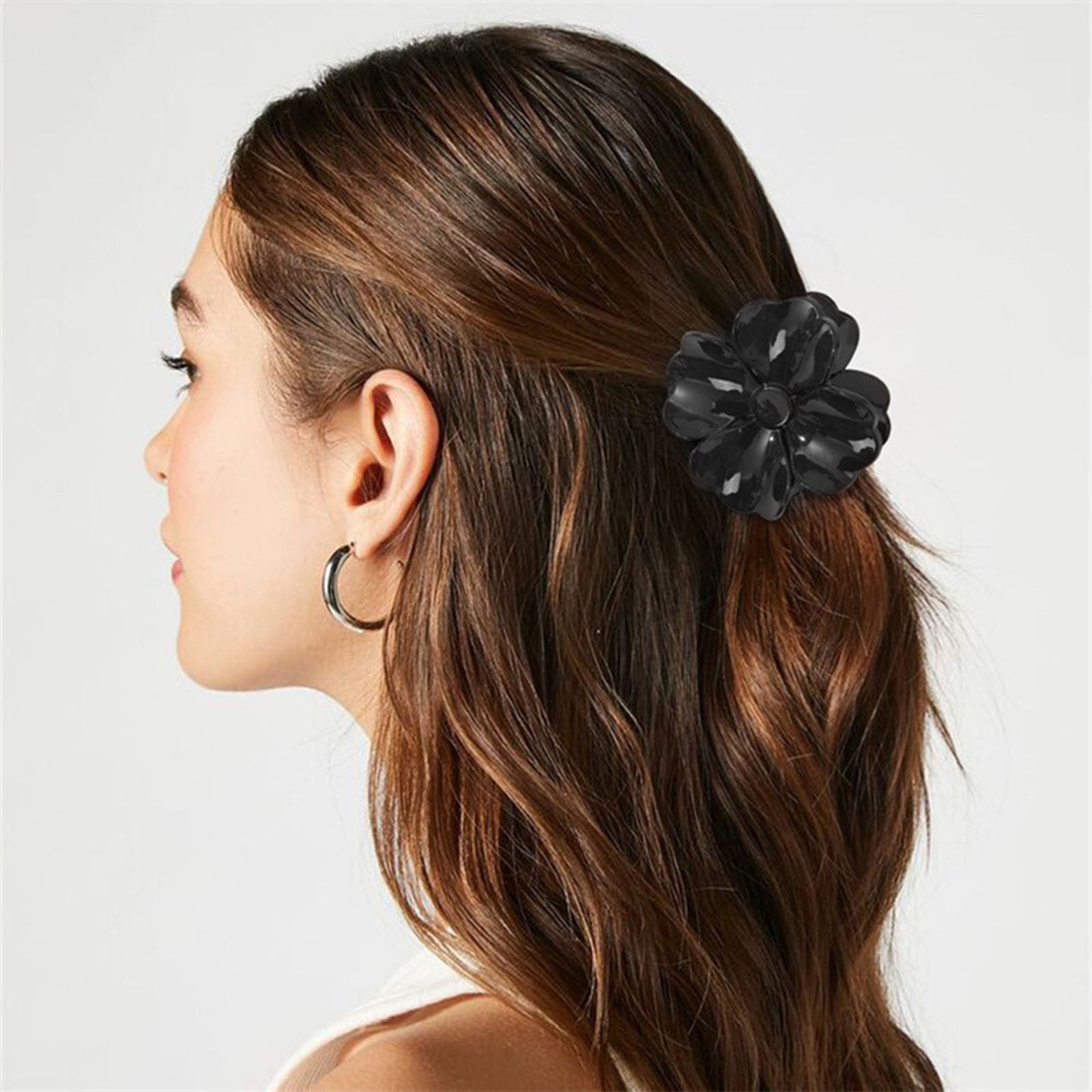 Ribbon Barrettes 80s Hair for Women Thick Hair No Slip Barrettes for