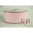 thumbnail image 1 of Ribbon Bazaar 8840 1.5 in. Grosgrain Chevron Ribbon, Light Pink - 25 Yards, 1 of 1