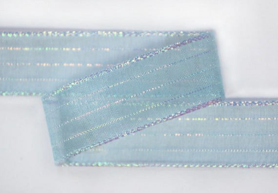 Ribbon Bazaar Corsage 5/8 inch Light Blue Iridescent 50 yards Ribbon ...