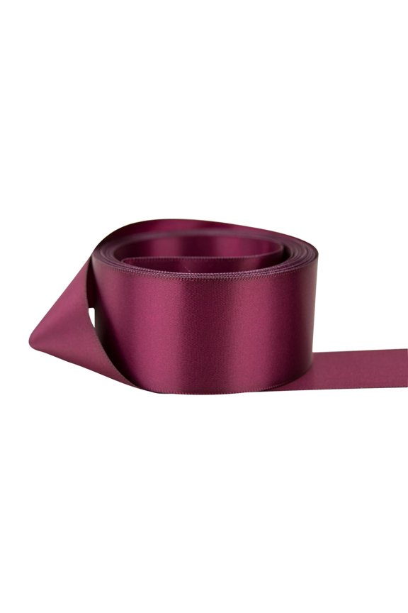 Double Faced Satin 1-1/2 inch Sangria 50 yards 100% Polyester Ribbon