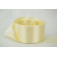 thumbnail image 1 of Ribbon Bazaar Double Faced Satin 1/4 inch Ivory 50 yards 100% Polyester Ribbon, 1 of 1