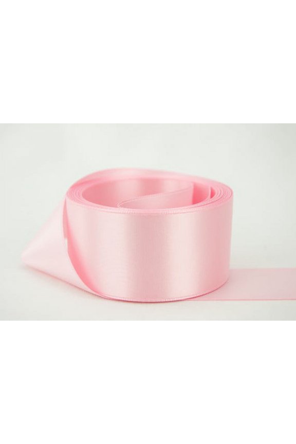 Double Faced Satin 1/4 inch Light Pink 50 yards 100% Polyester Ribbon