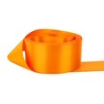 thumbnail image 1 of Ribbon Bazaar Double Faced Satin 3/8 inch Tangerine 50 yards 100% Polyester Ribbon, 1 of 1