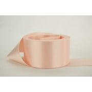 Ribbon Bazaar Double Faced Satin 3 inch Rose Petal 25 yards 100% Polyester Ribbon