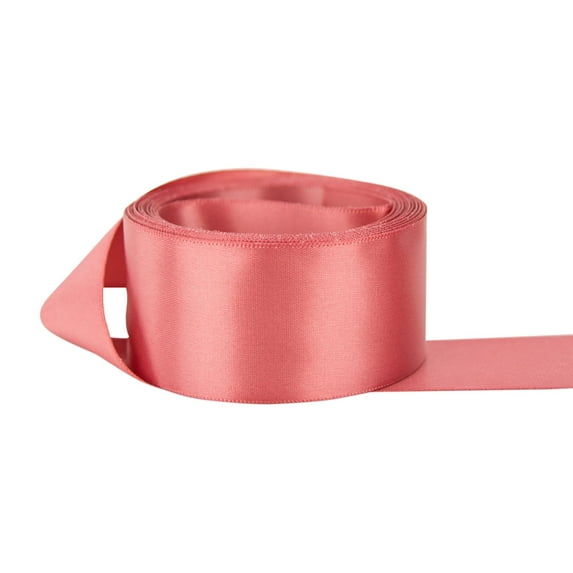 Ribbon Bazaar Double Faced Satin 5/8 inch Cinnabar 50 yards 100% Polyester Ribbon