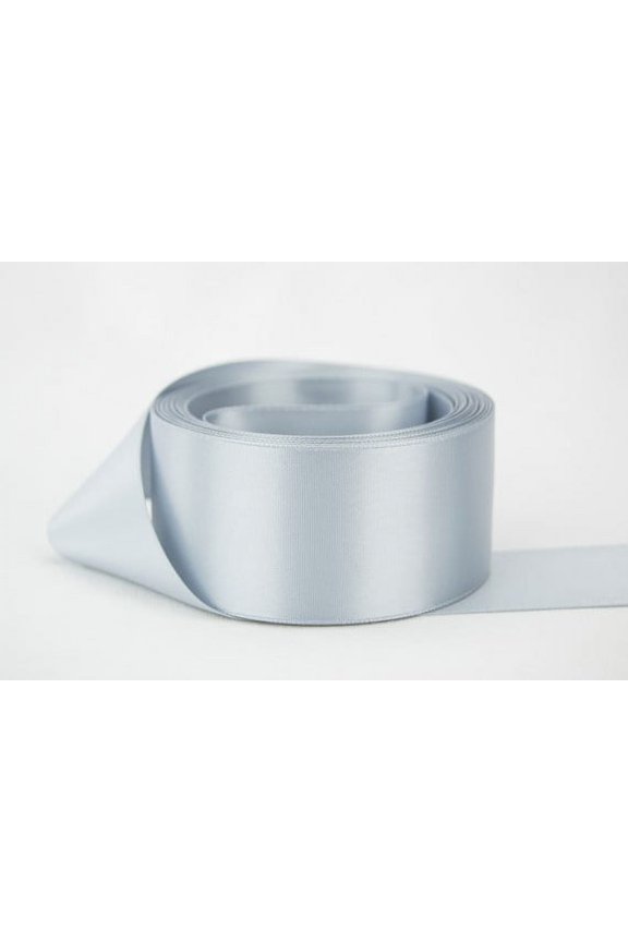Double Faced Satin 5/8 inch Silver 50 yards 100% Polyester Ribbon