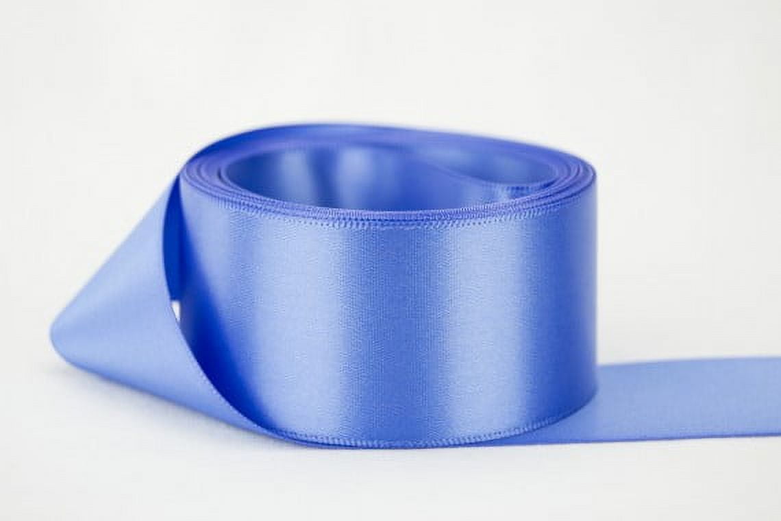 TONIFUL 4 Inch x 22Yards Wide Light Baby Blue Satin Ribbon Solid Fabric  Large Ribbon for