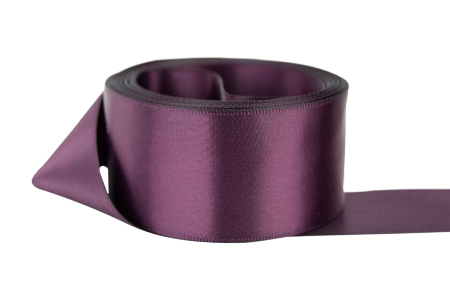 Ribbon Bazaar Double Faced Satin 7/8 inch Purple 50 yards