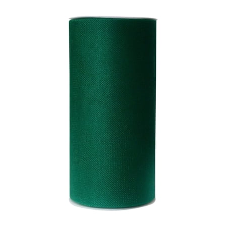 Ribbon Bazaar Gala Sparkle Tulle 6 inch Emerald 25 yards 100% Polyester Ribbon