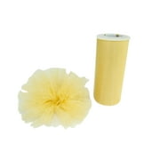 Ribbon Bazaar Gala Sparkle Tulle 6 inch Gold 25 yards 100% Polyester Ribbon
