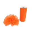 thumbnail image 1 of Ribbon Bazaar Gala Sparkle Tulle 6 inch Orange 25 yards 100% Polyester Ribbon, 1 of 1